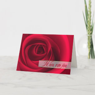 Ik Hou Van Jou. Valentine's Day Card in Dutch