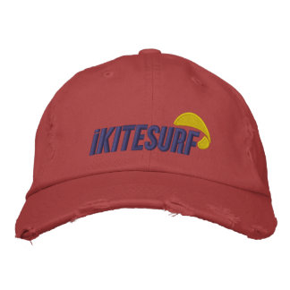 iK Red Distressed Cap