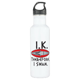 IK Therefore I Swam Funny Kayak 710 Ml Water Bottle