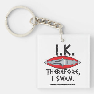 IK Therefore I Swam Inflatable Kayak Key Ring