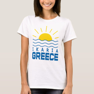 Ikaria Greece Sunshine And Sea Waves Women's T-Shirt