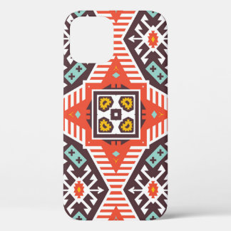 Ikat Aztec: Ethnic Striped Texture iPhone 12 Case