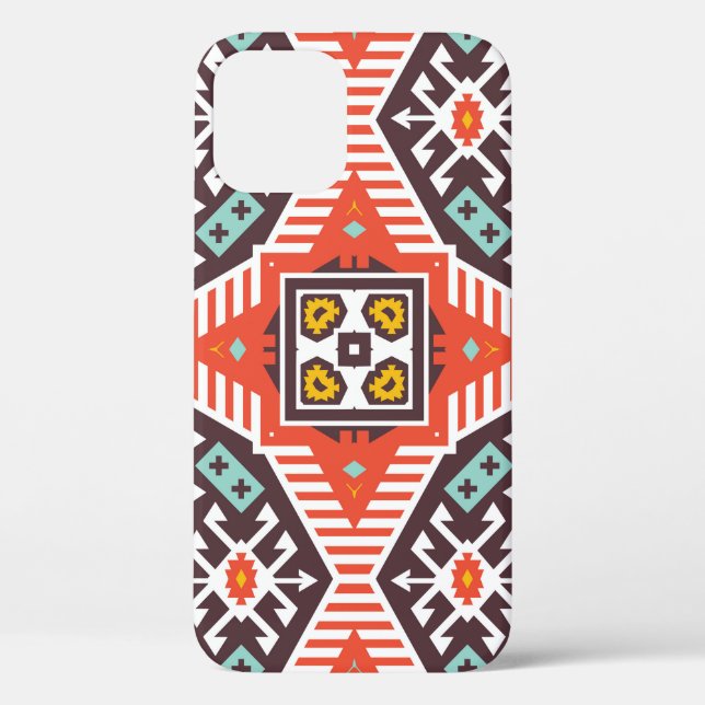 Ikat Aztec: Ethnic Striped Texture Case-Mate iPhone Case (Back)