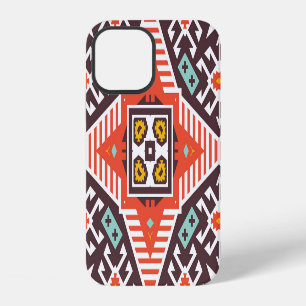 Ikat Aztec: Ethnic Striped Texture iPhone 12 Case