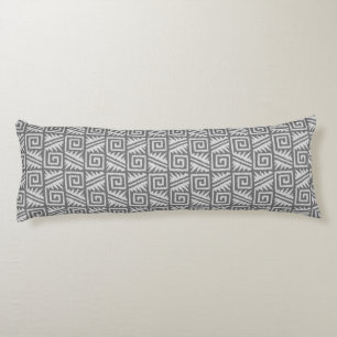 Ikat Aztec Pattern - Shades of Grey / Grey Body Cushion
