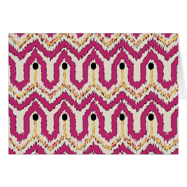 Ikat Border Art Card (Front Horizontal)