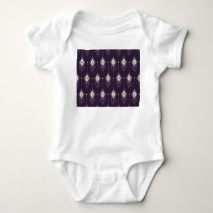 Ikat Chandelier Pattern: Vintage Textile Design Baby Bodysuit