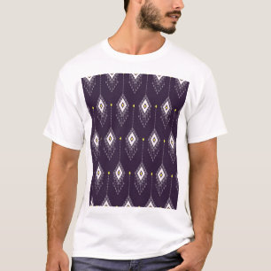 Ikat Chandelier Pattern: Vintage Textile Design T-Shirt