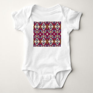 Ikat Chevron: Ethnic Elegance Baby Bodysuit