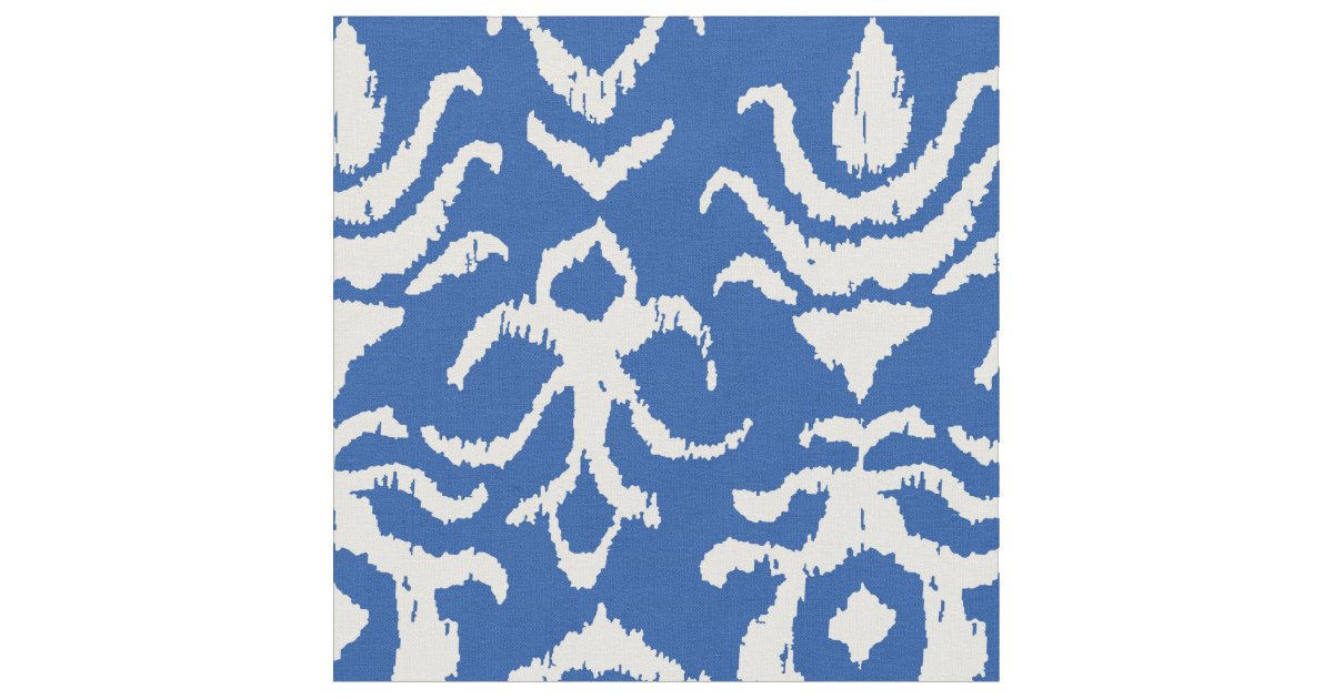 Ikat Damask Fabric | Zazzle