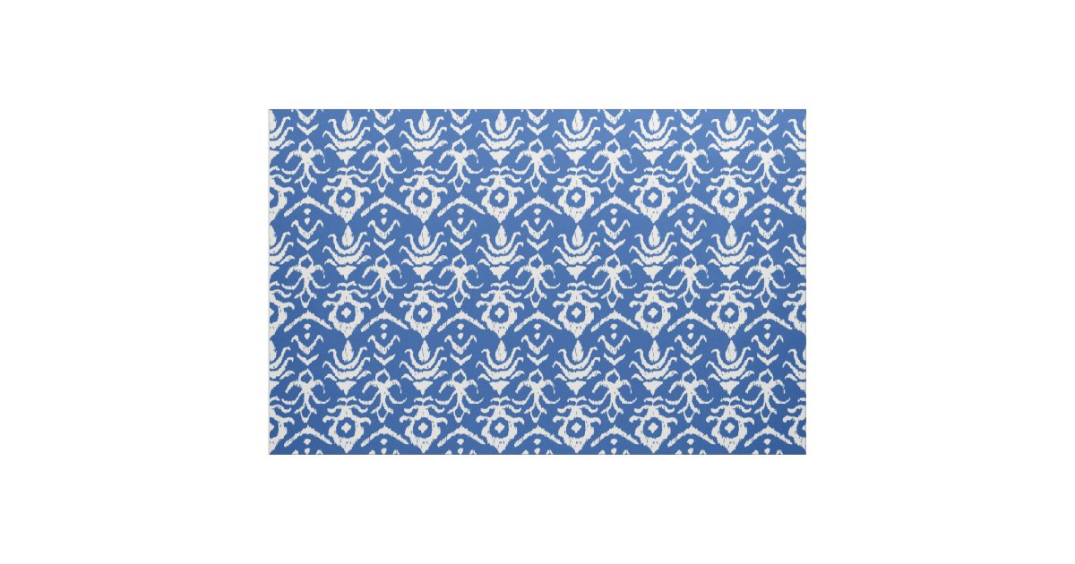 Ikat Damask Fabric | Zazzle