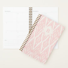 Ikat Diamond Pattern in Pastel Pink Monogram