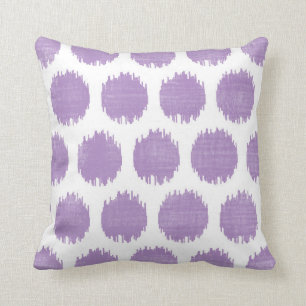 Ikat Dots, Lilac Cushion