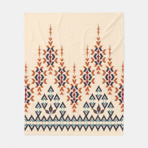 Ikat ethnic abstract beautiful art. Ikat seamless Fleece Blanket