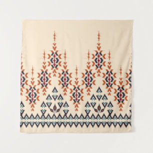 Ikat ethnic abstract beautiful art. Ikat seamless  Tapestry