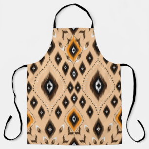 Ikat Ethnic Geometric Folklore Pattern Apron