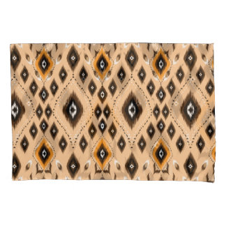 Ikat Ethnic Geometric Folklore Pattern Pillowcase