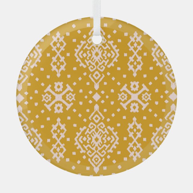 Ikat folklore ornament - ethnic texture. (Front)