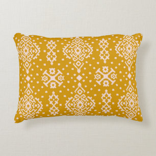 Ikat folklore ornament - ethnic texture. decorative cushion