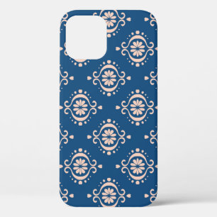 Ikat Geometric Folklore Damask Ornament iPhone 12 Case