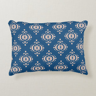Ikat Geometric Folklore Damask Ornament Decorative Cushion