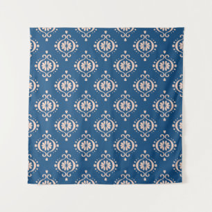 Ikat Geometric Folklore Damask Ornament Tapestry