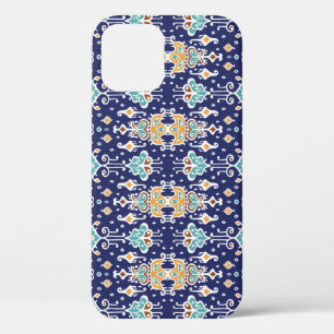 Ikat Geometric: Folklore Oriental Ornament. iPhone 12 Case