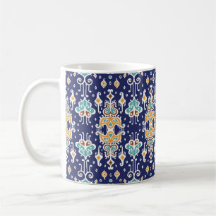 Ikat Geometric: Folklore Oriental Ornament. Coffee Mug