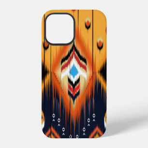 Ikat geometric folklore ornament. Tribal ethnic te iPhone 12 Case