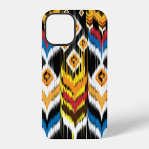 Ikat geometric folklore ornament. Tribal ethnic vi iPhone 12 Case