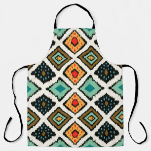 Ikat geometric, folklore tribal texture. apron
