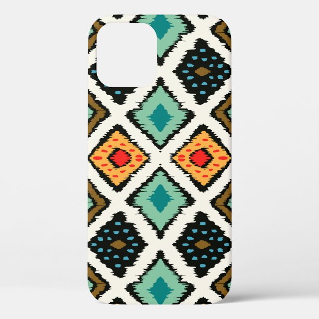 Ikat geometric, folklore tribal texture. Case-Mate iPhone case (Back)