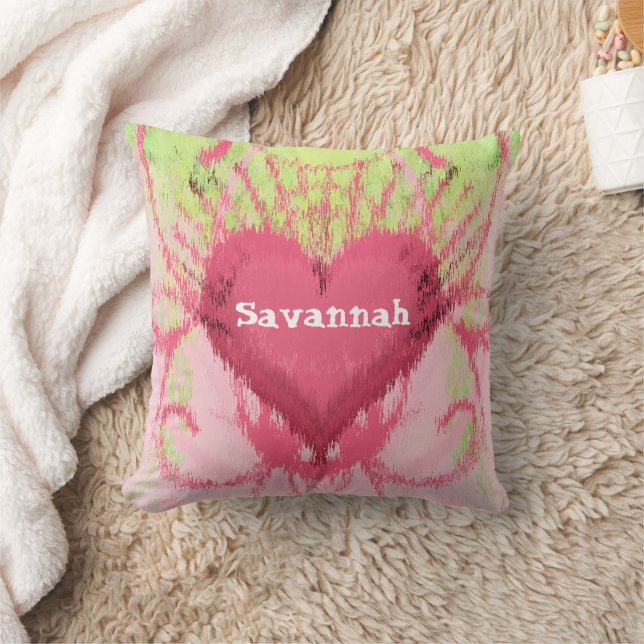 iKat Girly Swirly Heart Pillow (Blanket)