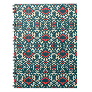 Ikat Intrigue: Oriental Vintage Damask Notebook