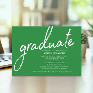Ikat Modern Graduation Announcement Invite