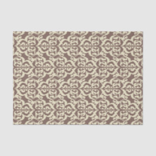 Ikat Moorish Damask - beige and taupe Tissue Paper