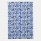 Ikat Moorish Damask - cobalt blue and white
