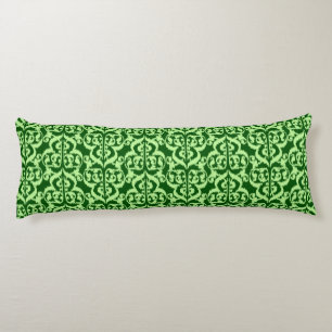 Ikat Moorish Damask - pine and mint green Body Cushion