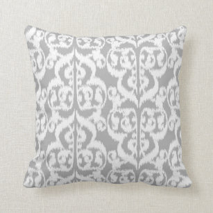 grey damask cushions