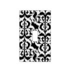 Ikat Moorish Damask - white and black