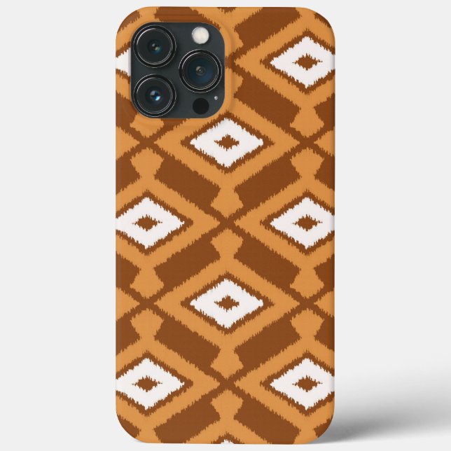 Ikat Pattern - Brown, Rust and Cream Case-Mate iPhone Case (Back)