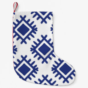 Ikat pattern Ethnic textile tribal American Americ Small Christmas Stocking
