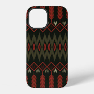 ikat Pattern. Geometric seamless ornament. Ethnic iPhone 12 Case