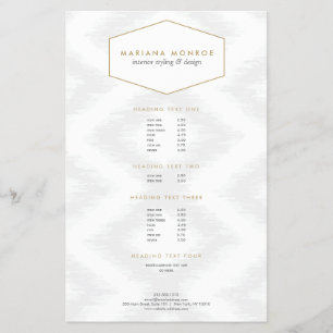 Ikat Pattern in Grey Designer Flyer