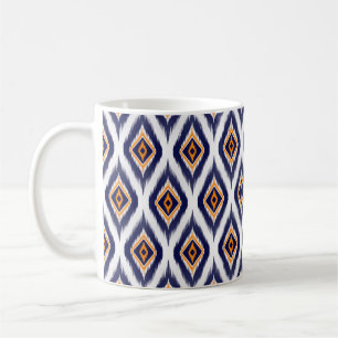 Ikat pattern textile fabric ethnic tribal motif ma coffee mug