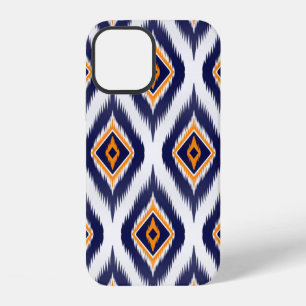 Ikat pattern textile fabric ethnic tribal motif ma iPhone 12 case