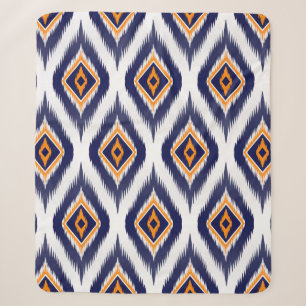 Ikat pattern textile fabric ethnic tribal motif ma sherpa blanket