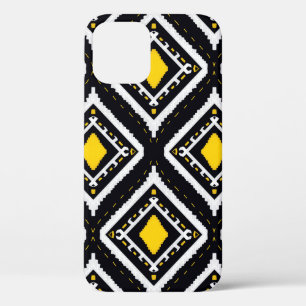 Ikat patterns ethnic tribal textile American Afric iPhone 12 Case