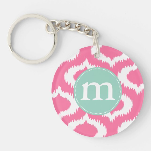 ikat pink.ai key ring (Front)