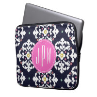 Ikat & Pink Monogram